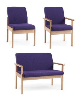 Meavy Wooden Reception Seating