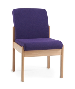 Meavy Wooden Reception Chair No Arms