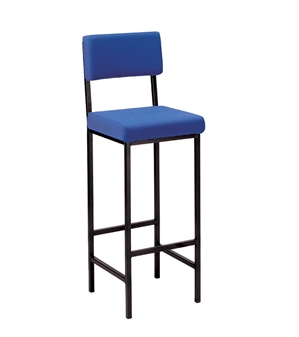 C1 High Stool With Back - Vinyl
