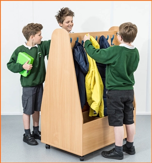 Double Sided Cloakroom Station Mobile