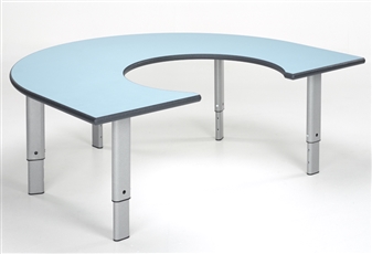 Rainbow Table Shown With Soft Blue Top & Light Grey Speckled Frame