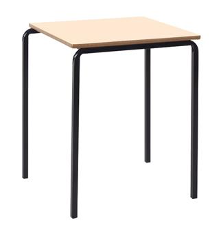 Crush Bent Square Classroom Table, Maple Top & MDF Edge