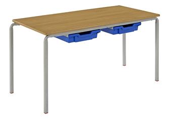 Crushed Bent Table With Tray Drawers