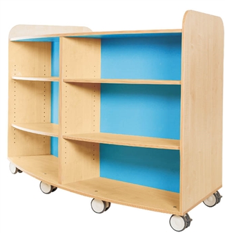 1000mm High Curved Bookcase