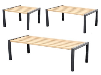Double Sided Cloakroom Benches 