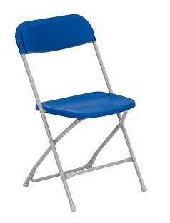 Fold Flat Chair - Blue