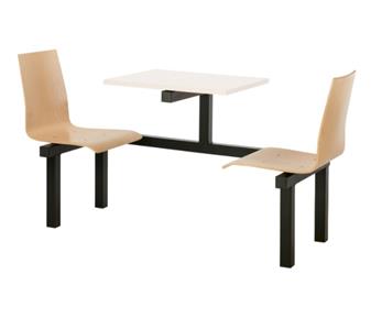 SD1 Fast Food Unit - 2-Seater, White Table