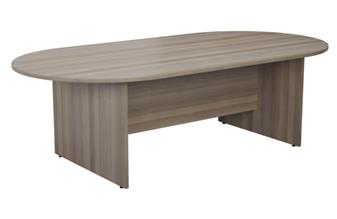 2.4m Wide Meeting Table - Grey Oak