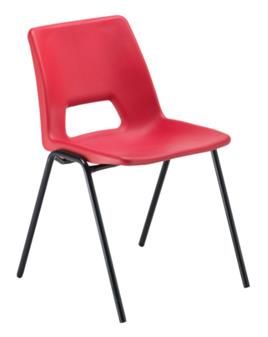 Next Day Delivery Stacking Plastic Chair - Red