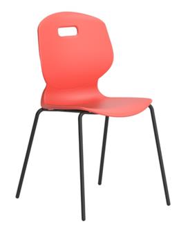 Arc 4 Leg Chair - Coral