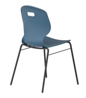 Arc 4 Leg Brace Chair - Steel Blue