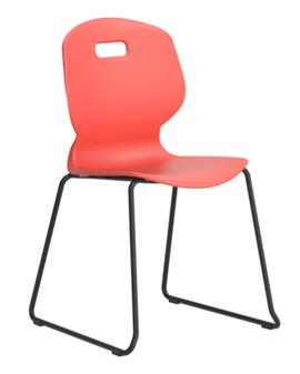 Arc Skid Base Chair - Coral