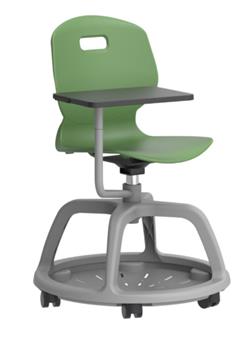 Arc Community Chair With Writing Tablet - Forest