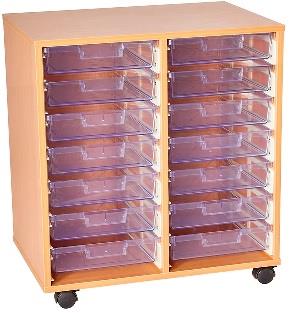 Crystal Clear 14 Tray Double Unit