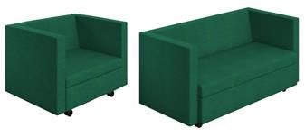 Cabine Mobile Armchair & 2 Seat Sofa