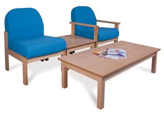 Felix Deluxe Woodframe Seating + Rectangular Table