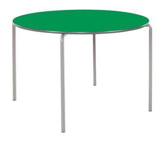 Crushed Bent Circular Classroom Table PU Edge