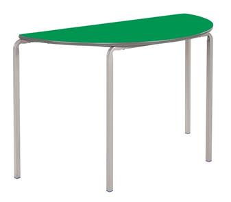 Crushed Bent Semi-Circular Classroom Table PU Edge