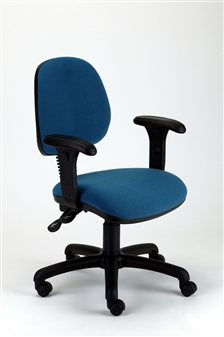 MIMPZA Medium-Back Operator Chair With Adjustable Arms - Vinyl