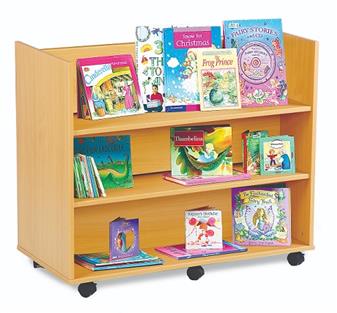 MEQ3BS Library Unit 3 Horizontal Shelves Each Side