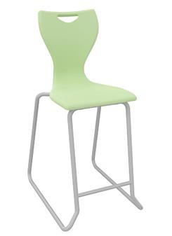 EN Classic Skid Base Poly High Chair Apple Orchard