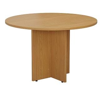 Round Meeting Table Oak