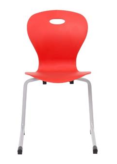 Lotus Cantilever Chair - Pure Red