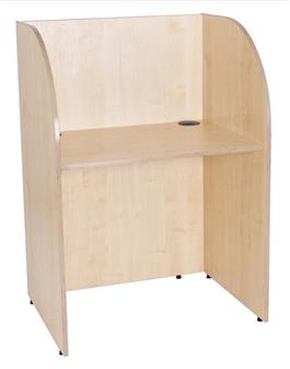 Study Carrels With Wooden Sides - Single