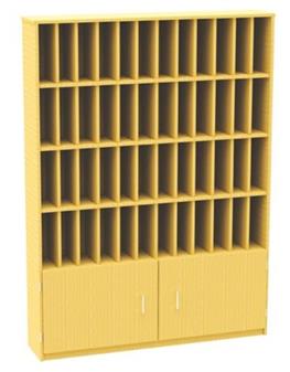 Post Room Pigeon Hole Shelving Unit - 48 Spaces