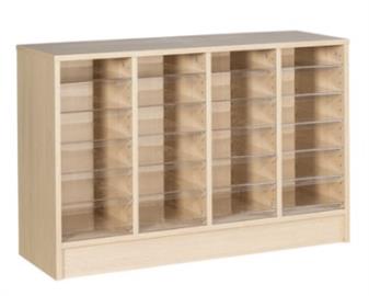 24 Space Quad Column Pigeonhole Cabinet