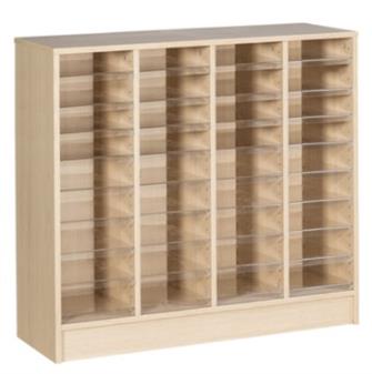 36 Space Quad Column Pigeonhole Cabinet