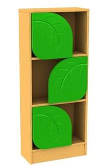 NWSS02 Tall Leaf Bookcase With Feature Doors