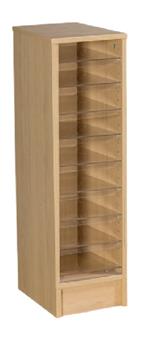 9 Space Single Column Pigeonhole Cabinet