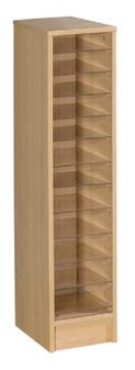 12 Space Single Column Pigeonhole Cabinet