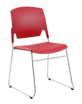 Edge Poly Chair - Red
