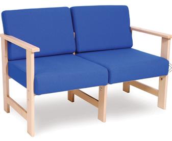 Heavy Duty Easy Two Seater With Arms