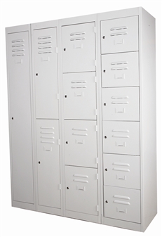 Lockers Can Be Nested & Bolted Together
