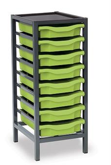 Low Charcoal Single Column - Lime Trays