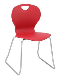 Evo Skid Base Chair - Red