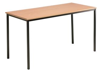 Secondary 1200 x 600 Rectangular Spiral Stacking Classroom Table - MDF Edge