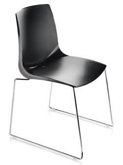Ari Skid Base Chair - Dark