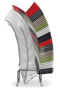 Arrow Conference Stacking Chair - Trolley Holds Up to 40 Chairs