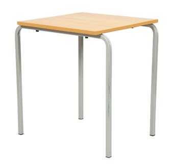 Square Crushed Bent Classroom Table - MDF Edge