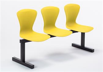 Curtis 3 Seater Beam Yellow Seats