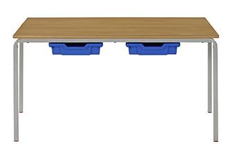 Rectangular Nursery Table With Tray Drawers
