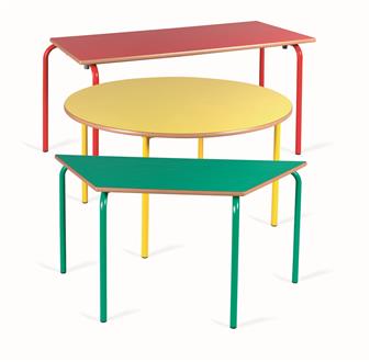 Nursery Classroom Tables - Rectangular, Circular & Trapezoid
