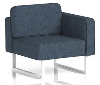 Brix Left Hand Unit White Legs