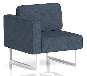 Brix Right Hand Unit White Legs