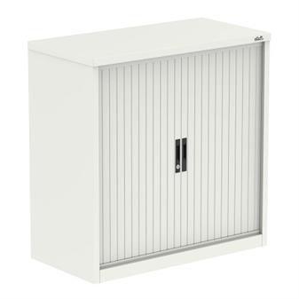 Steel Tambour Cupboard 1000mm White