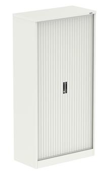 Steel Tambour Cupboards 2000mm White